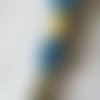 Fil à broder - équivalent n° dmc 3760 bleu fjord - écheveau de coton mouliné pour broderie - 8 m - 6 brins