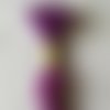 Fil à broder - équivalent n° dmc 553 améthyste violette - écheveau de coton mouliné pour broderie - 8 m - 6 brins