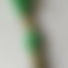 Fil à broder - équivalent n° dmc 913 vert jade - écheveau de coton mouliné pour broderie - 8 m - 6 brins