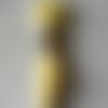Fil à broder - équivalent n° dmc 3078 jaune pâle - écheveau de coton mouliné pour broderie - 8 m - 6 brins