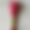 Fil à broder - équivalent n° dmc 3688 rose pompadour - écheveau de coton mouliné pour broderie - 8 m - 6 brins