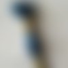 Fil à broder - équivalent n° dmc 3842 bleu de prusse - écheveau de coton mouliné pour broderie - 8 m - 6 brins