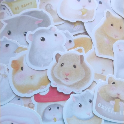 Cartes postales kawaii hamster