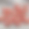 Cabochon rond demi-perle effet craquelures colorées - 12 mm - rouge craquelé