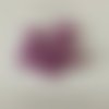 Mini bouton carré en plastique - 5 mm - violet