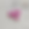 Mini bouton carré en plastique - 5 mm - violet