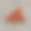 Mini bouton rond en plastique - 6 mm - orange