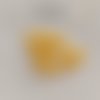 Mini bouton rond en plastique - 6 mm - jaune foncé