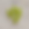 Mini bouton rond en plastique - 6 mm - vert