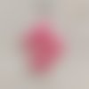 Mini bouton rond en plastique - 6 mm - rose