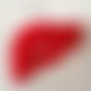 Mini bouton triangle en plastique - 6 mm - rouge