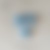Mini bouton triangle en plastique - 6 mm - bleu
