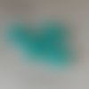 Mini bouton noeud en plastique - 9 mm - bleu turquoise