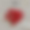 Mini bouton rond en plastique - 9 mm - rouge