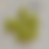 Mini bouton rond en plastique - 9 mm - vert