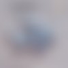 Mini bouton rond en plastique - 9 mm - bleu bébé
