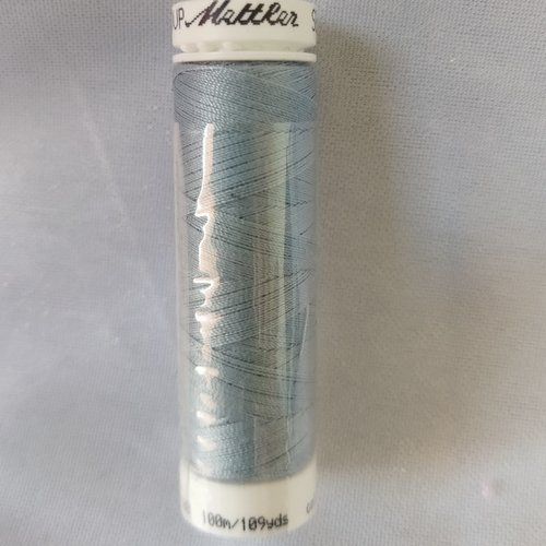 Bobine de fil polyester fil à coudre mettler seralon - 100 m - gris n°1081