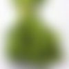 Fil à broder - équivalent n° dmc 580 vert cactus - écheveau de coton mouliné pour broderie - 8 m - 6 brins