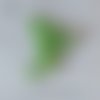 Cabochon strass demi-perle ovale à coller - 6 x 4 mm - vert