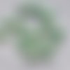 Cabochon rond demi-perle effet craquelures colorées - 12 mm - vert craquelé