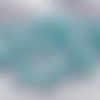 Cabochon rond demi-perle effet craquelures colorées - 12 mm - bleu craquelé