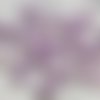 Cabochon rond demi-perle effet craquelures colorées - 12 mm - violet craquelé