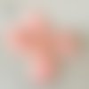 Cabochon plat "nuage" en résine, pour embellissement - 25 mm - rose
