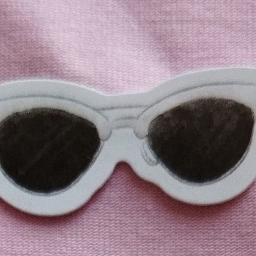 Sticker autocollant "vêtements d'été" sur papier glacé - modèle b - lunettes de soleil