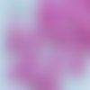 Perle intercalaire rondelle fleur nacrée - 12 mm - rose violet