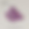 Cabochon rond strass demi-perle à facettes - violet clair - 10 mm - pour nail art, bijoux, decoration, scrapbooking.