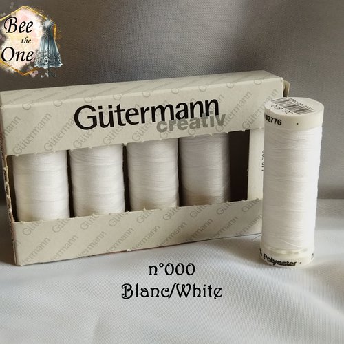 Bobine de fil pour tout coudre gütermann - 200 m - blanc 000
