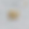 Mini bouton carré en plastique - 5 mm - beige