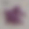 Mini bouton rond en plastique - 9 mm - violet