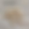 Mini bouton rond en plastique - 9 mm - blanc crème