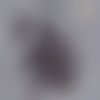 Mini bouton rond en plastique - 9 mm - gris