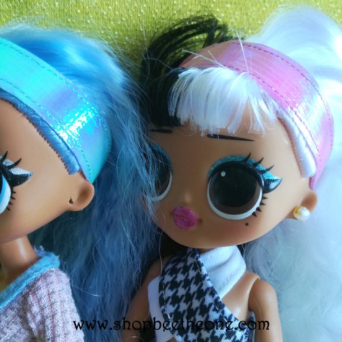 Vêtement bandeau de tête irisé pour poupées lol surprise! omg - 2 coloris - collection glitter party