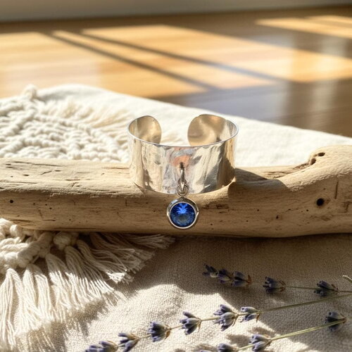 Bague pierre de naissance en oxyde de zirconium – bijou personnalisé en acier inoxydable