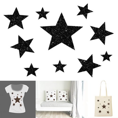 Apliqué thermocollant  20 etoiles  pour textiles