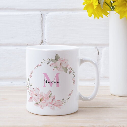 Mug personnalisable initiale couleurs - cadeau personnalisé pour toute la famille - jolie tasse personnalisée