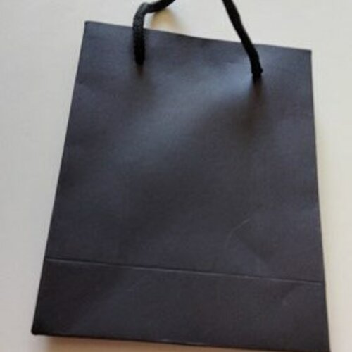 Petit sac cadeau de luxe papier cartonné noir