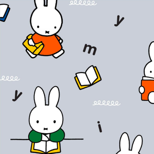 Coton collection miffy - miffy writing - 110x50cm (2 fat quarters)
