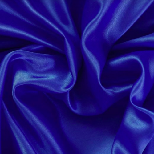 Tissu satin bleu cobalt - 50cm