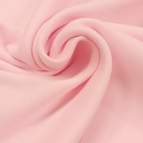 Tissu interlock coton rose - 50x159cm