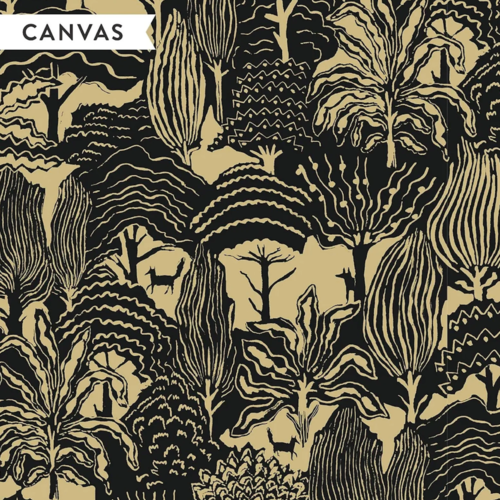 Toile canvas coton bio - renard - 110 x 50cm