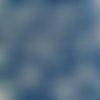 Tissu voile de coton batik bleu marine fleurs - 140x100cm