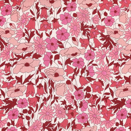 Liberty tana lawn - poppy daisy rose - 136x25cm