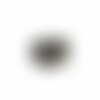 Chevalière fibule de télémaque argent 925 plaqué rhodium noir