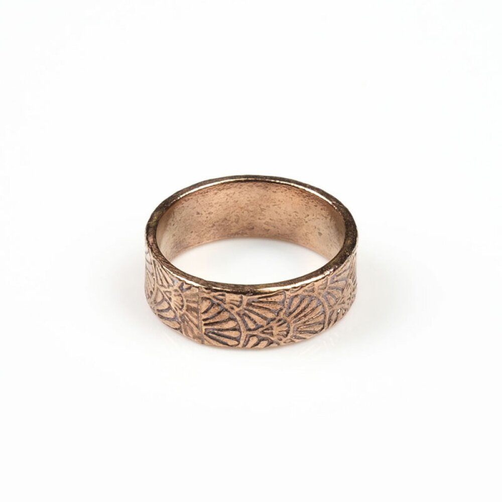 Luyu brass ring - Bagues or, pour elle, laiton, coton