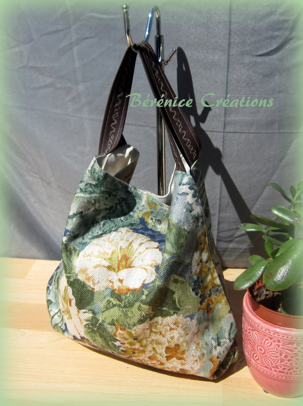 sac a main fleuri