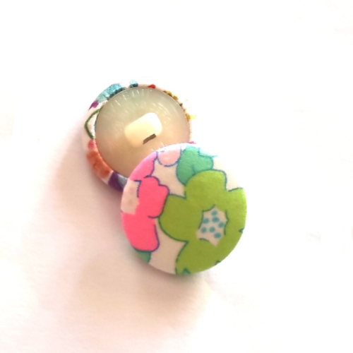 Bouton tissu liberty exclusif betsy berry sour apple vendu à l'unité